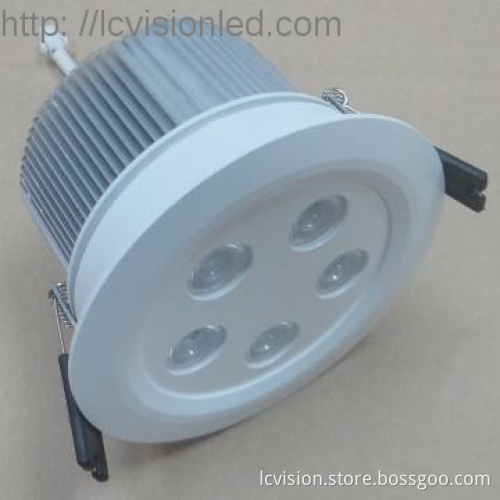 DIMMING 5*3W LED RECESSED DOWN LIGHT / 100~240VAC / 600~650LM